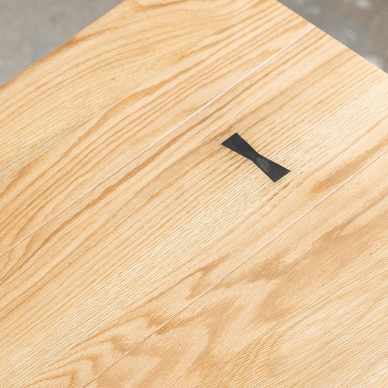 Modern Wood Rectangle Dining Table with 4 Legs Table for Dining Room