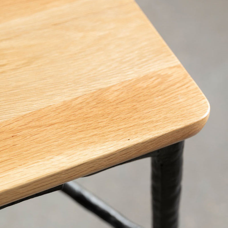 Modern Wood Rectangle Dining Table with 4 Legs Table for Dining Room