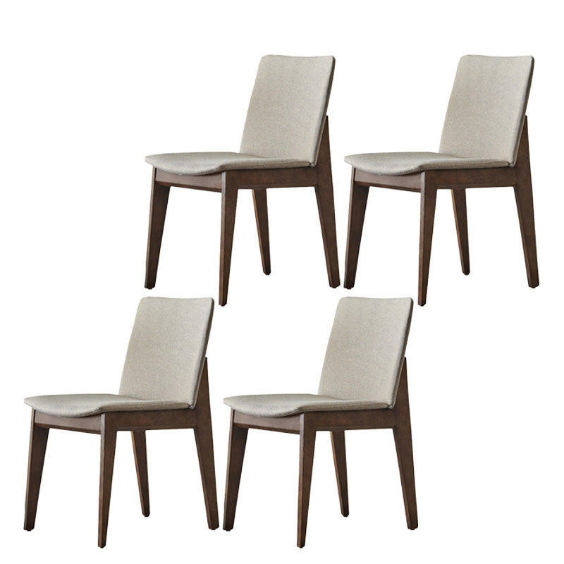 Dining Room Industrial Chair Upholstered Armless Dining Chairs