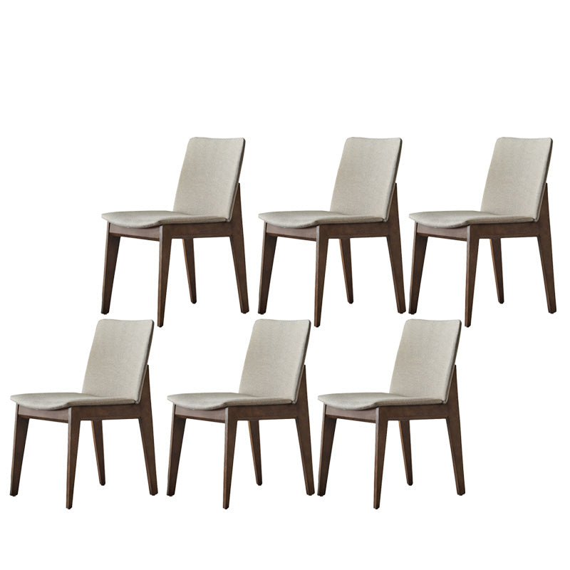 Dining Room Industrial Chair Upholstered Armless Dining Chairs