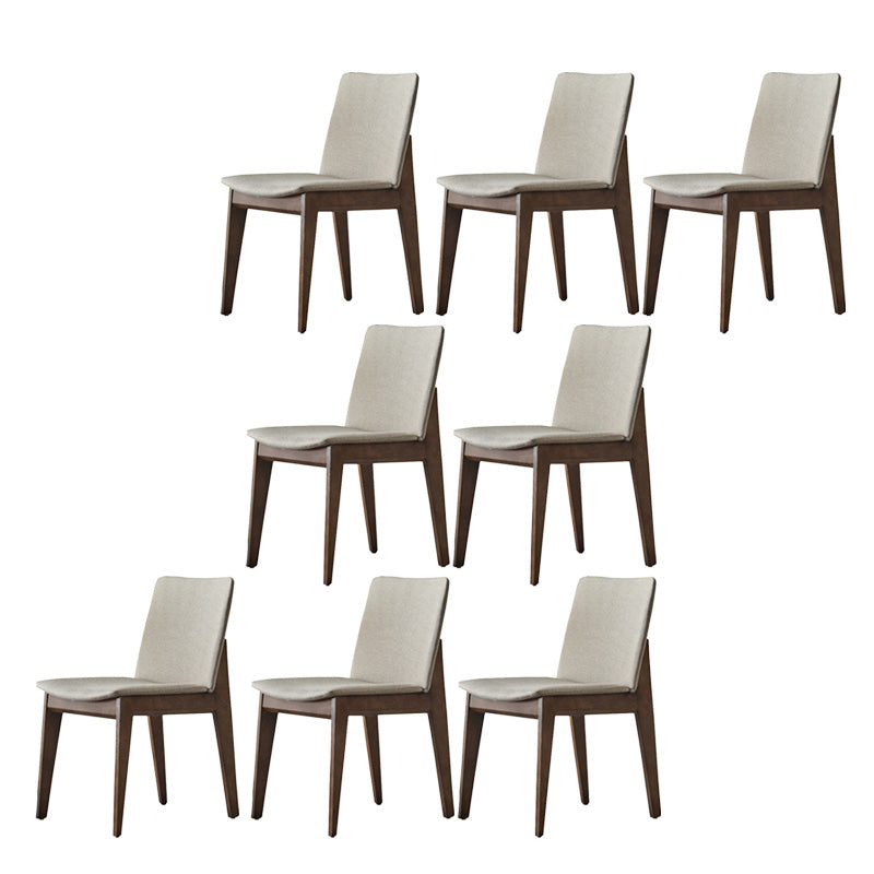 Dining Room Industrial Chair Upholstered Armless Dining Chairs
