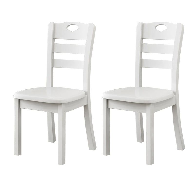 Contemporary Wood Kitchen Dining Side Chair Ladder Back Side Chair