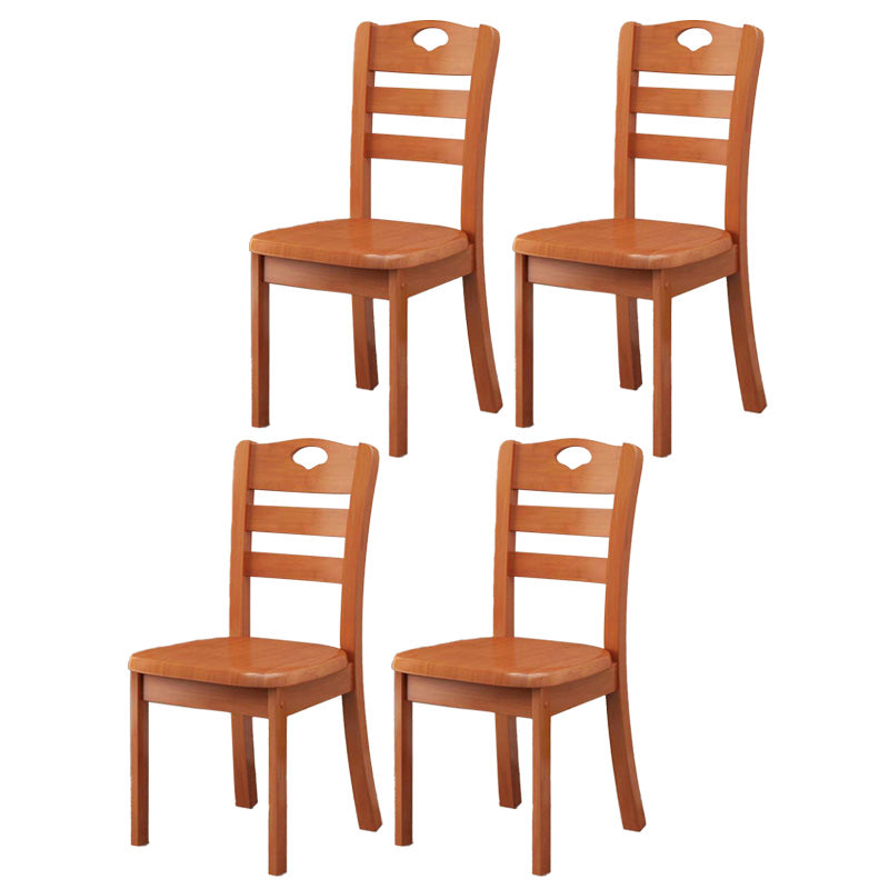 Contemporary Wood Kitchen Dining Side Chair Ladder Back Side Chair