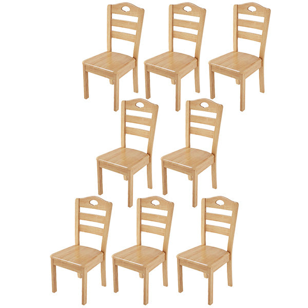 Contemporary Wood Kitchen Dining Side Chair Ladder Back Side Chair
