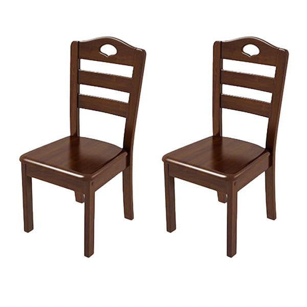 Contemporary Wood Kitchen Dining Side Chair Ladder Back Side Chair