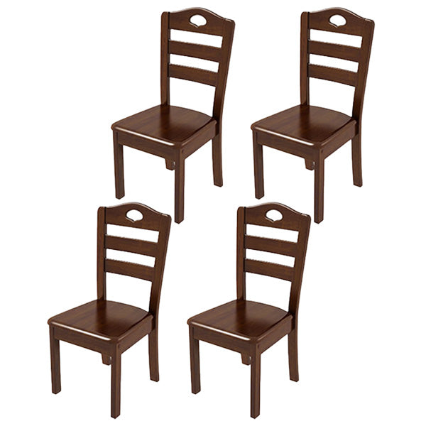 Contemporary Wood Kitchen Dining Side Chair Ladder Back Side Chair