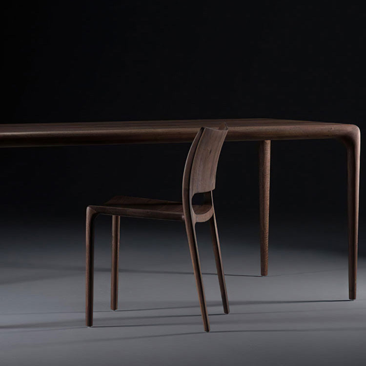 Industrial Home Indoor Side Chair Open Back Dining Wood Chair