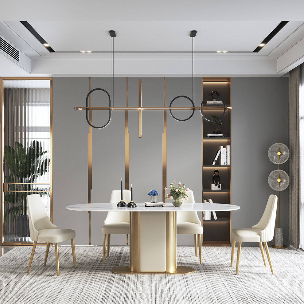 Upholstered Armless Dining Chairs Glam Metal Kitchen Dining Side Chair