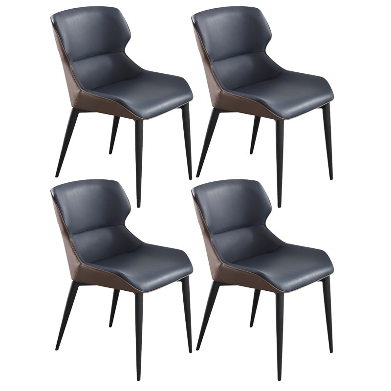Upholstered Armless Dining Chair Modern Indoor-Outdoor Chair