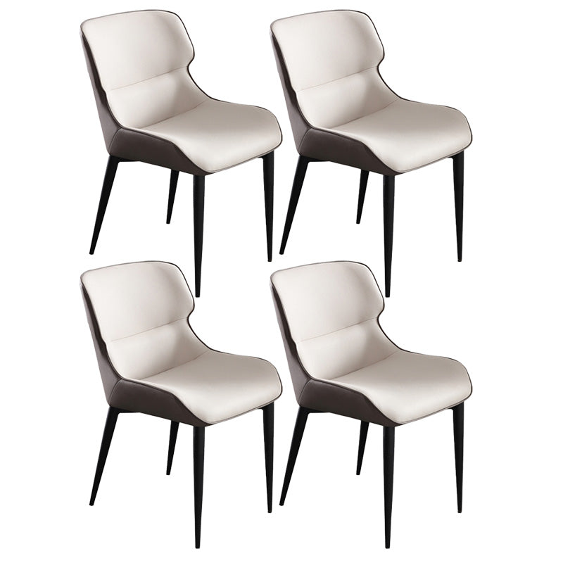 Upholstered Armless Dining Chair Modern Indoor-Outdoor Chair