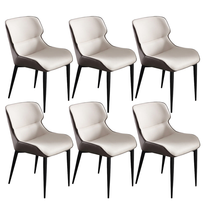 Upholstered Armless Dining Chair Modern Indoor-Outdoor Chair