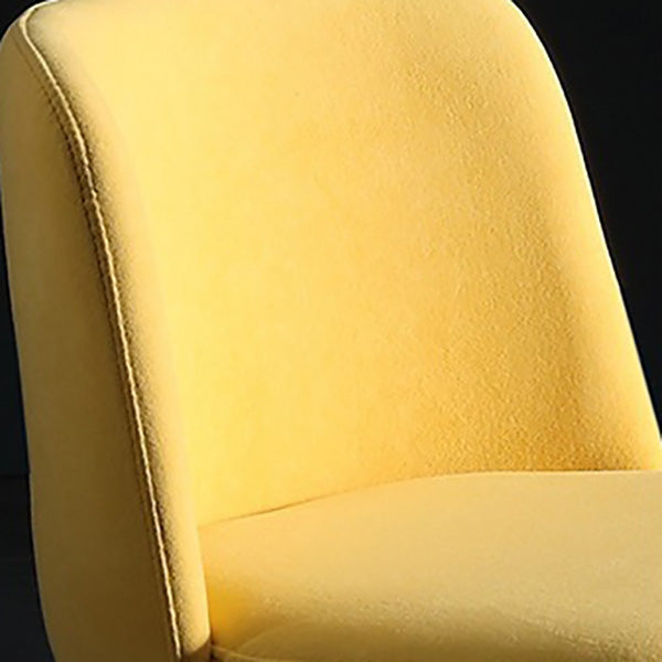 Upholstered Armless Dining Chair Metal Kitchen Dining Side Chair