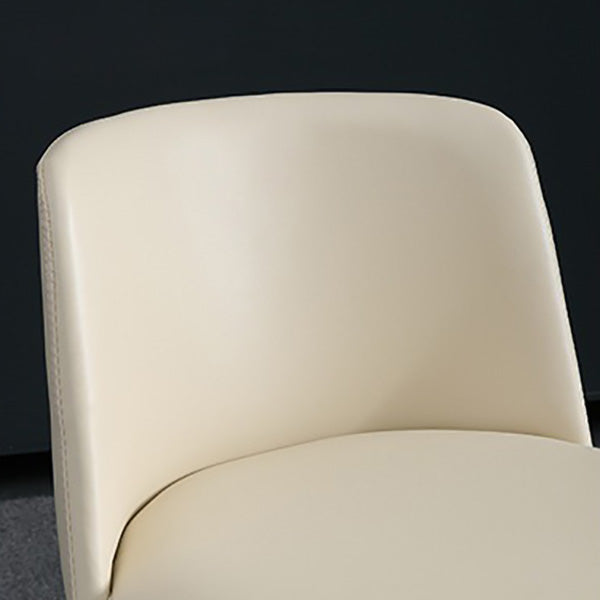 Upholstered Armless Dining Chair Metal Kitchen Dining Side Chair