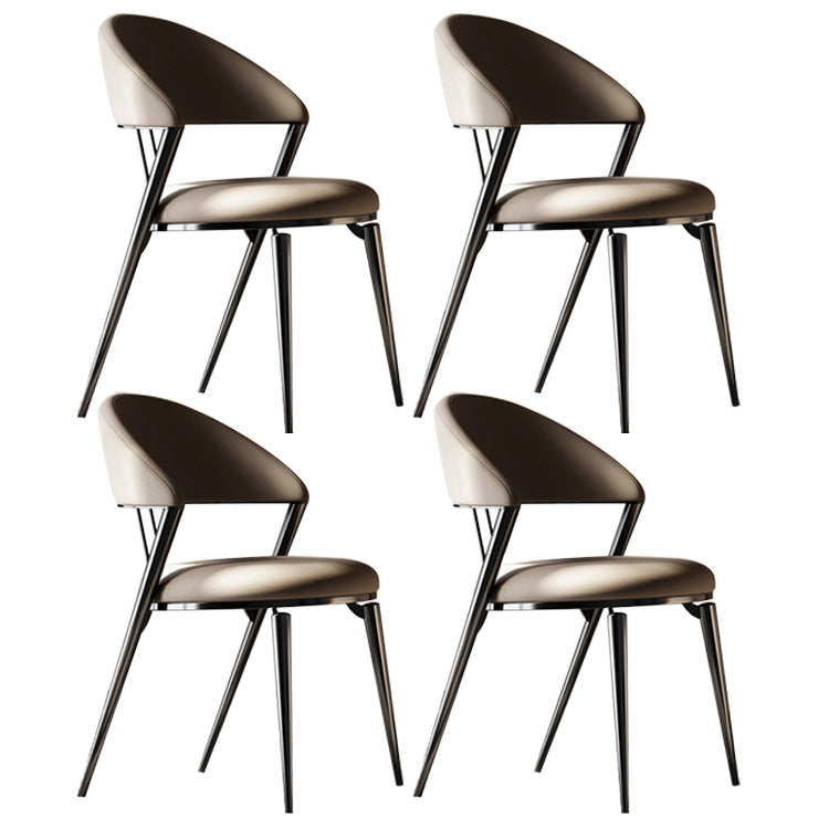 Contemporary Dining Chair Kitchen Open Back Dining Side Chair