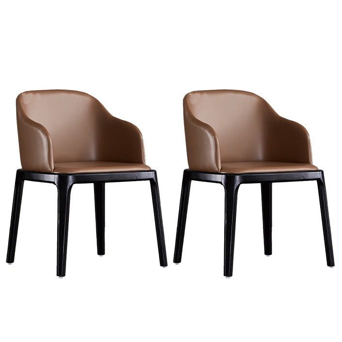 Industrial Indoor-Outdoor Dining Chair Parsons Chair with Upholstered