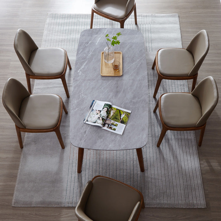 Industrial Indoor-Outdoor Dining Chair Parsons Chair with Upholstered