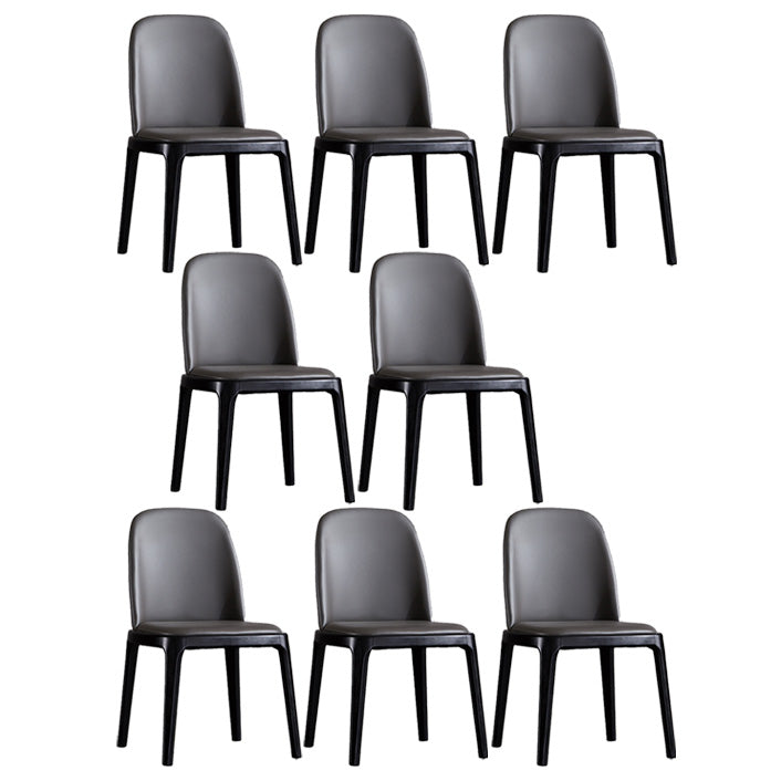 Industrial Indoor-Outdoor Dining Chair Parsons Chair with Upholstered