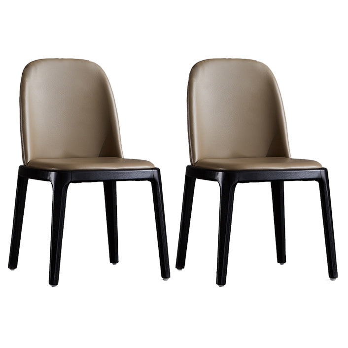 Industrial Indoor-Outdoor Dining Chair Parsons Chair with Upholstered