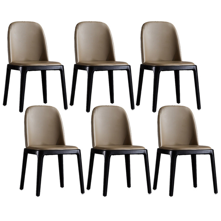 Industrial Indoor-Outdoor Dining Chair Parsons Chair with Upholstered