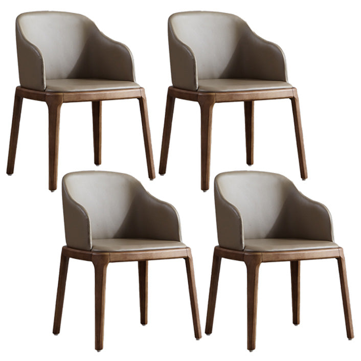 Industrial Indoor-Outdoor Dining Chair Parsons Chair with Upholstered