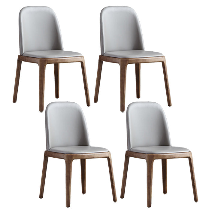 Industrial Indoor-Outdoor Dining Chair Parsons Chair with Upholstered