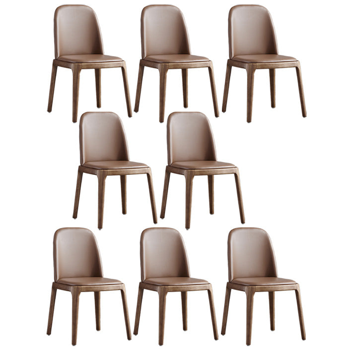 Industrial Indoor-Outdoor Dining Chair Parsons Chair with Upholstered