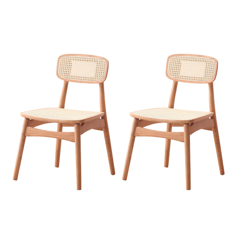 Contemporary Wood Kitchen Dining Side Chair Open Back Dining Side Chair