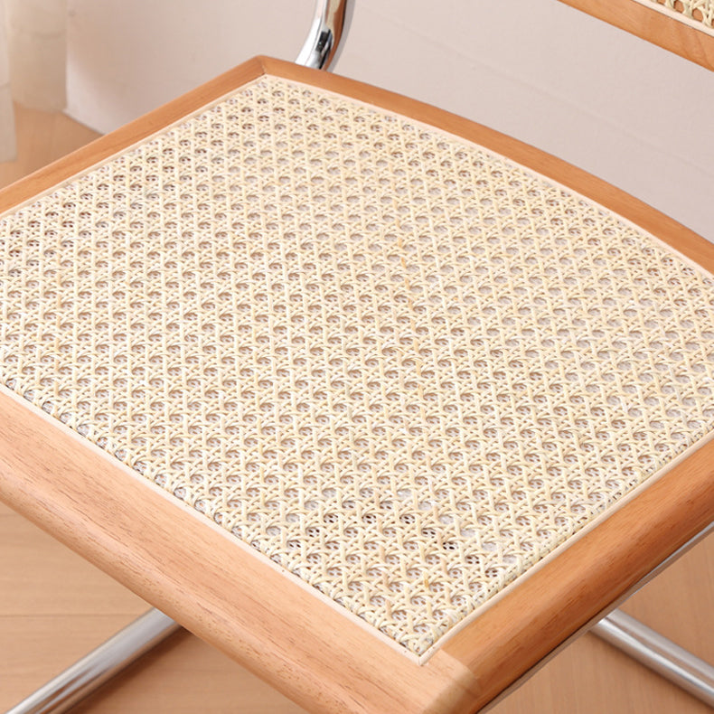 Contemporary Kitchen Dining Side Chair Metal Open Back Dining Side Chair