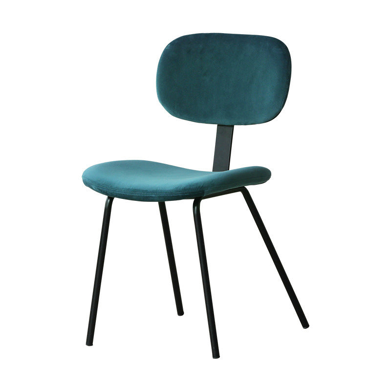 Contemporary Kitchen Side Chair Velvet Armless Dining Chairs