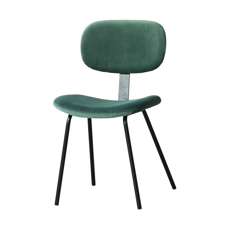 Contemporary Kitchen Side Chair Velvet Armless Dining Chairs
