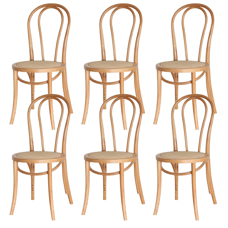 Armless Kitchen Dining Side Chair Wood Windsor Dining Side Chair