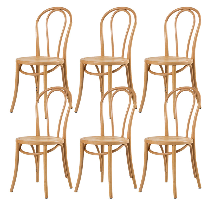 Armless Kitchen Dining Side Chair Wood Windsor Dining Side Chair