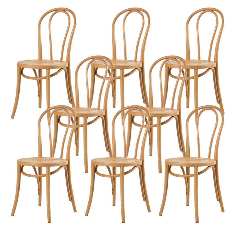 Armless Kitchen Dining Side Chair Wood Windsor Dining Side Chair