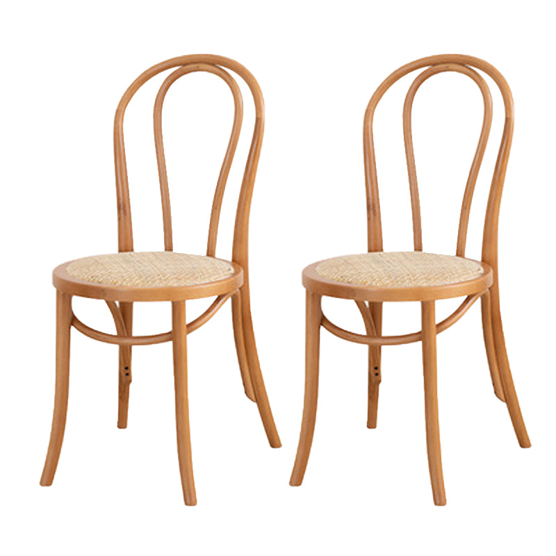 Armless Kitchen Dining Side Chair Wood Windsor Dining Side Chair