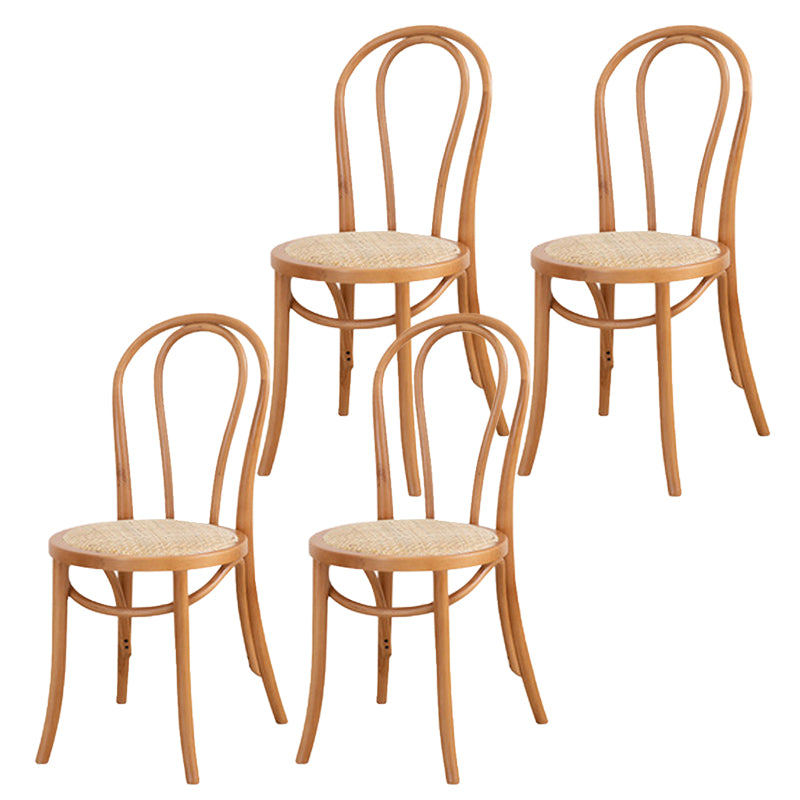 Armless Kitchen Dining Side Chair Wood Windsor Dining Side Chair