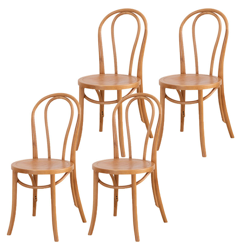 Armless Kitchen Dining Side Chair Wood Windsor Dining Side Chair