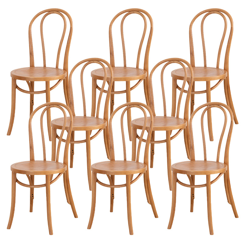 Armless Kitchen Dining Side Chair Wood Windsor Dining Side Chair