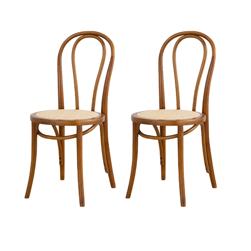 Armless Kitchen Dining Side Chair Wood Windsor Dining Side Chair
