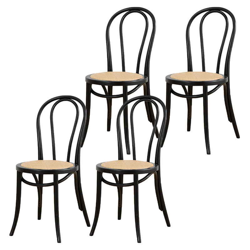 Armless Kitchen Dining Side Chair Wood Windsor Dining Side Chair