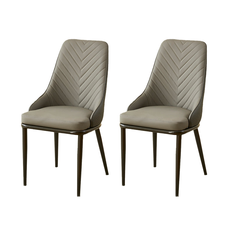Kitchen Upholstered Dining Side Chair PU Leather Dining Chairs