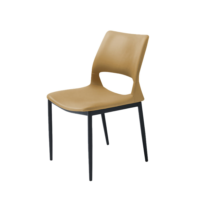 Industrial Kitchen Dining Side Chair Open Back Metal Side Chair