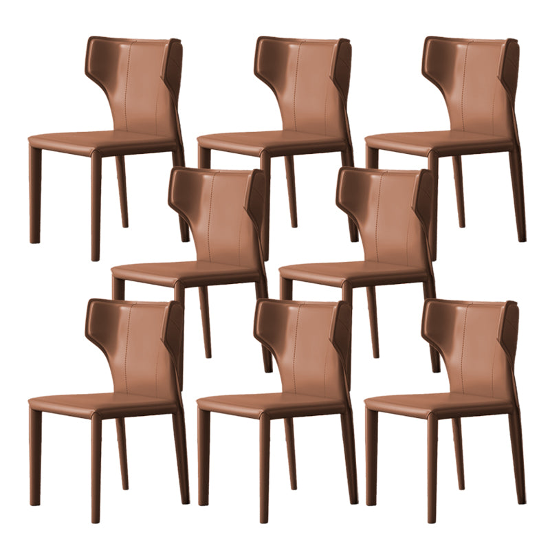 Modern Indoor Dining Room Chair Wingback Upholstered Side Chair