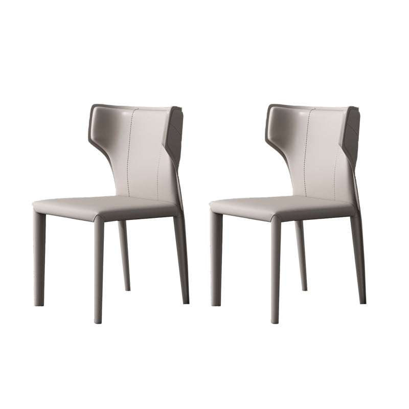 Modern Indoor Dining Room Chair Wingback Upholstered Side Chair
