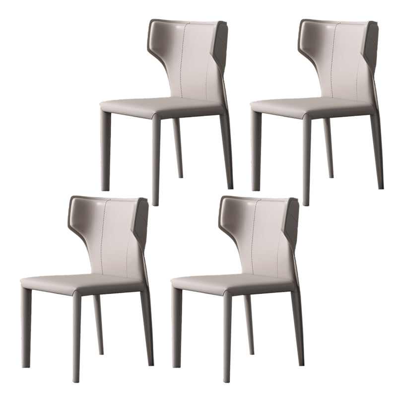 Modern Indoor Dining Room Chair Wingback Upholstered Side Chair