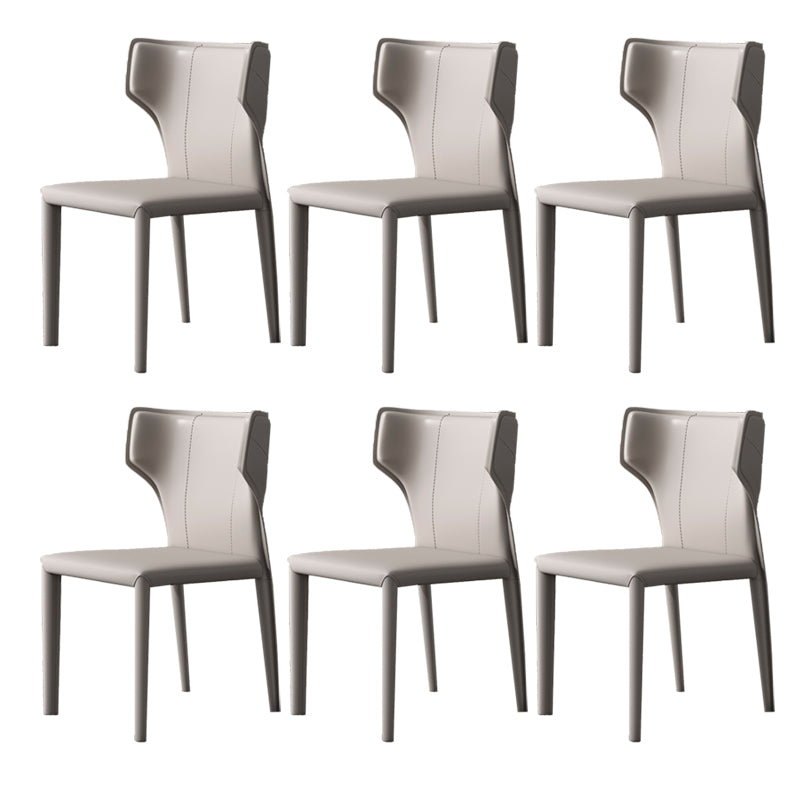 Modern Indoor Dining Room Chair Wingback Upholstered Side Chair