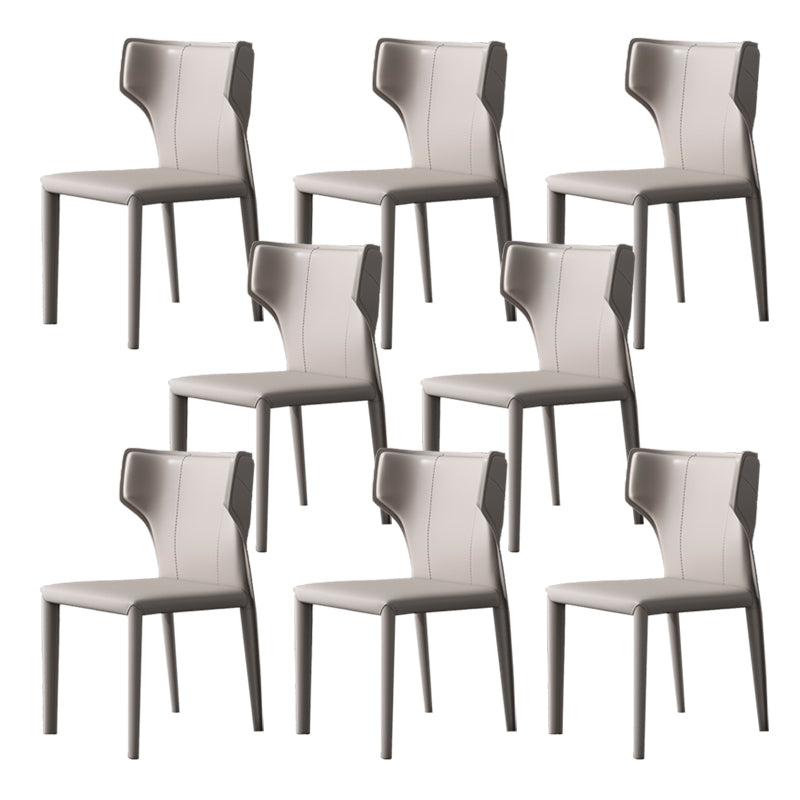 Modern Indoor Dining Room Chair Wingback Upholstered Side Chair