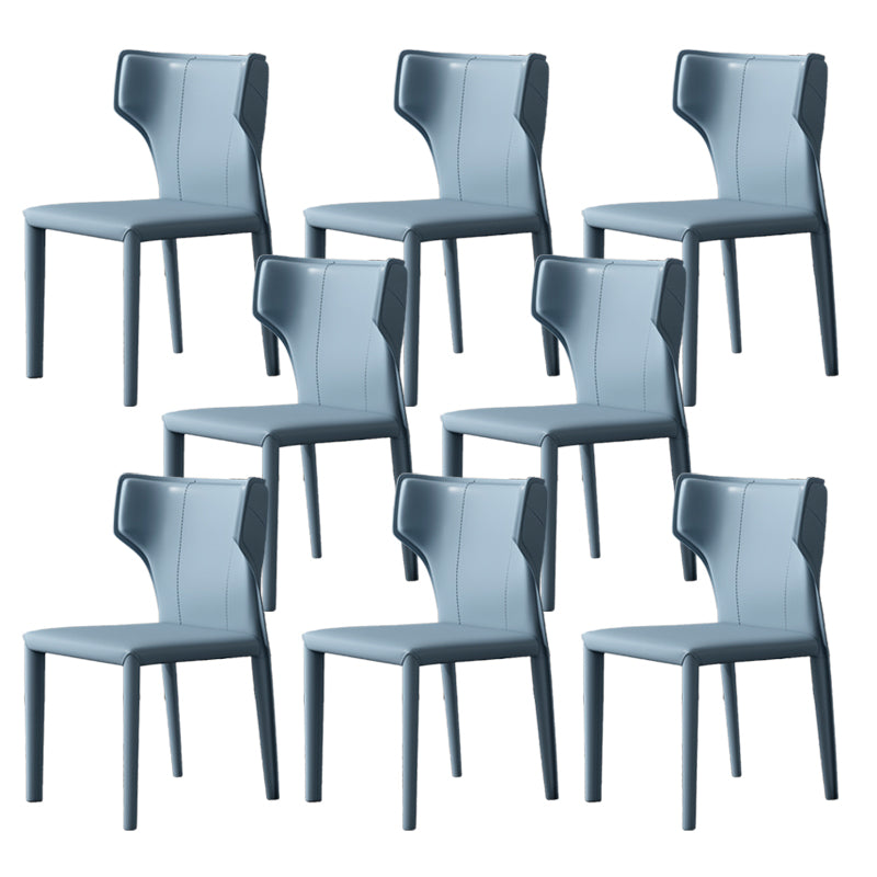 Modern Indoor Dining Room Chair Wingback Upholstered Side Chair