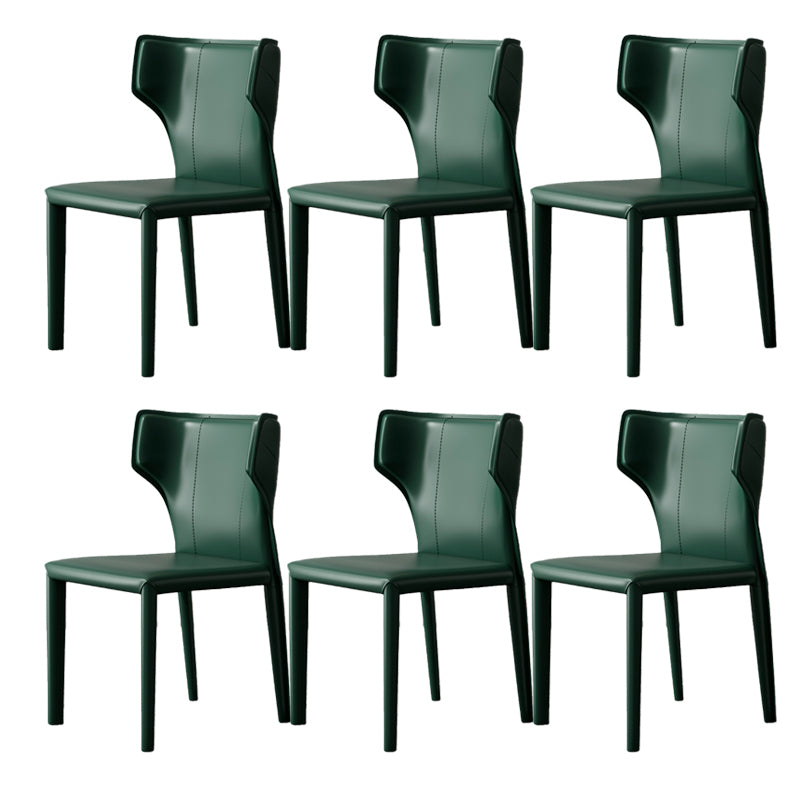 Modern Indoor Dining Room Chair Wingback Upholstered Side Chair