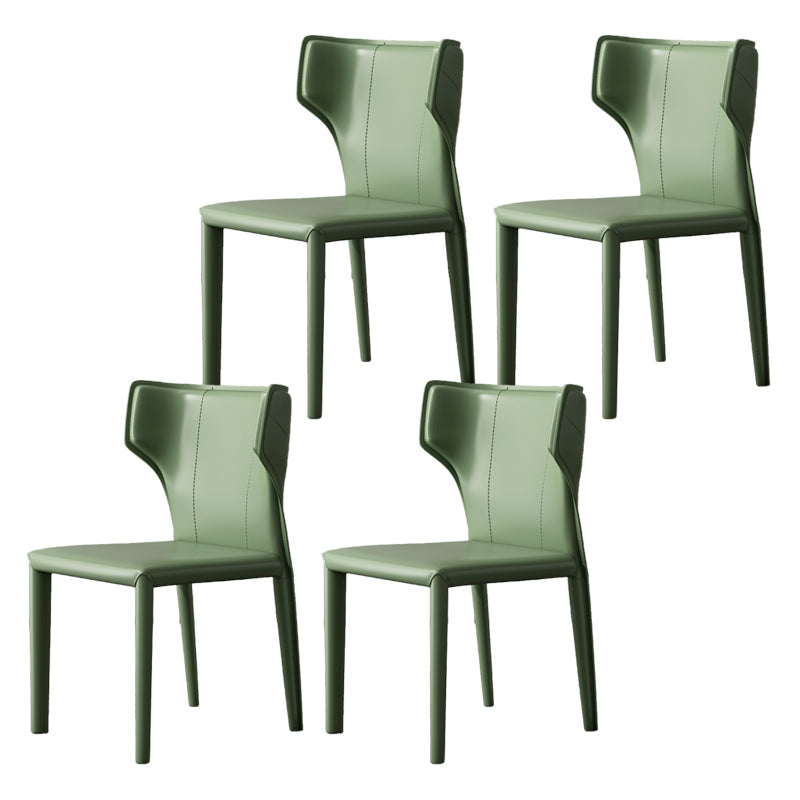 Modern Indoor Dining Room Chair Wingback Upholstered Side Chair