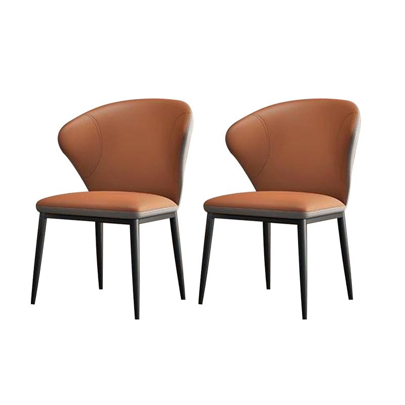 Dining Room Armless Dining Chairs Upholstered Wingback Side Chair